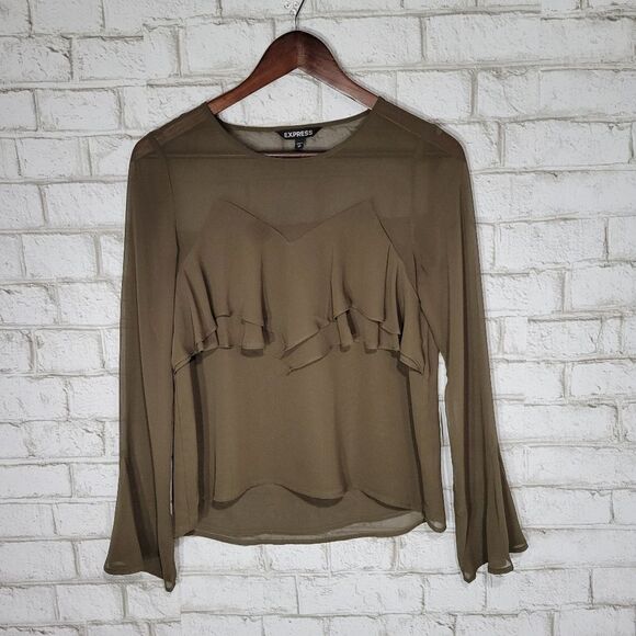 Express long sleeve polyester blouse - Picture 6 of 12
